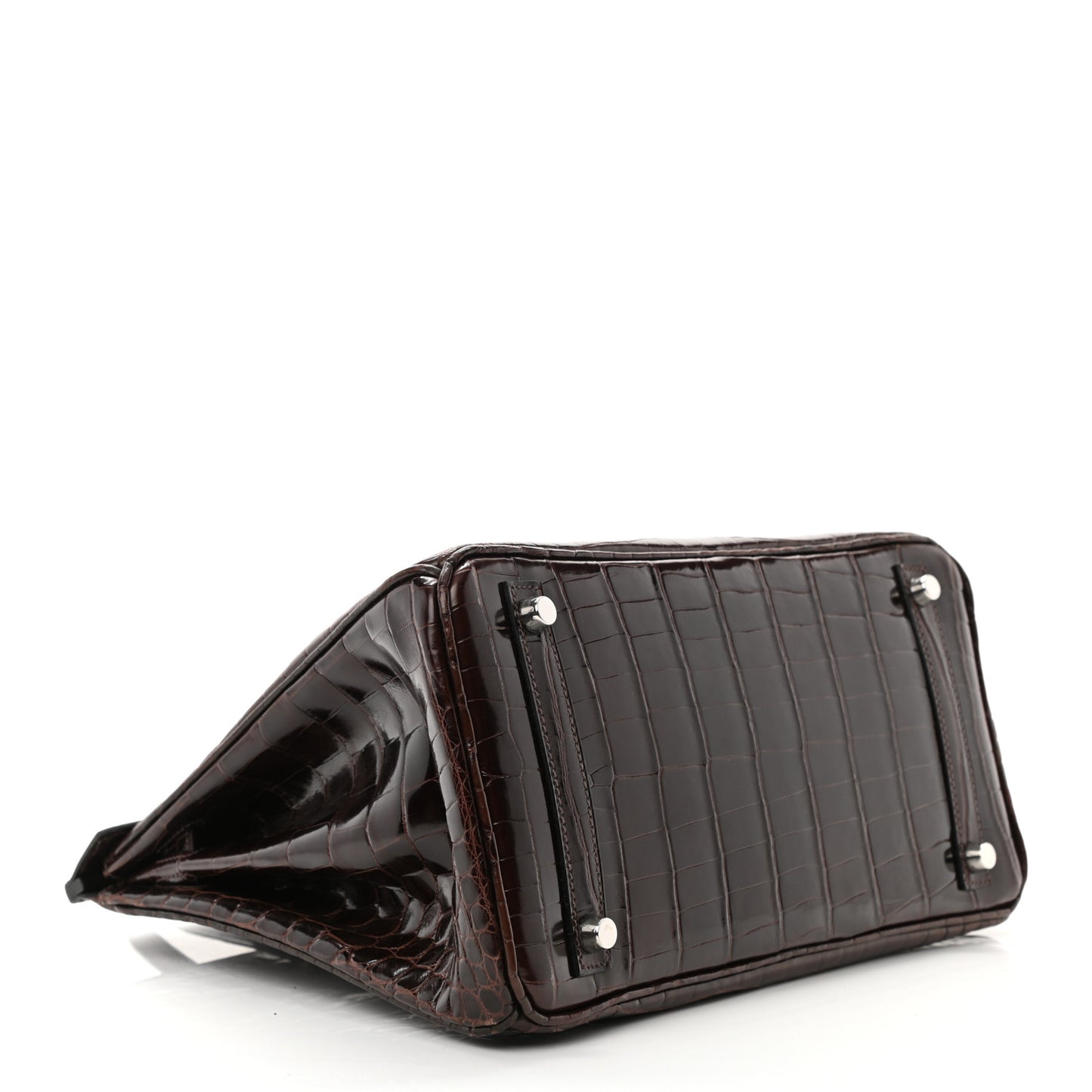 Shiny Niloticus Crocodile Birkin 30 Havane