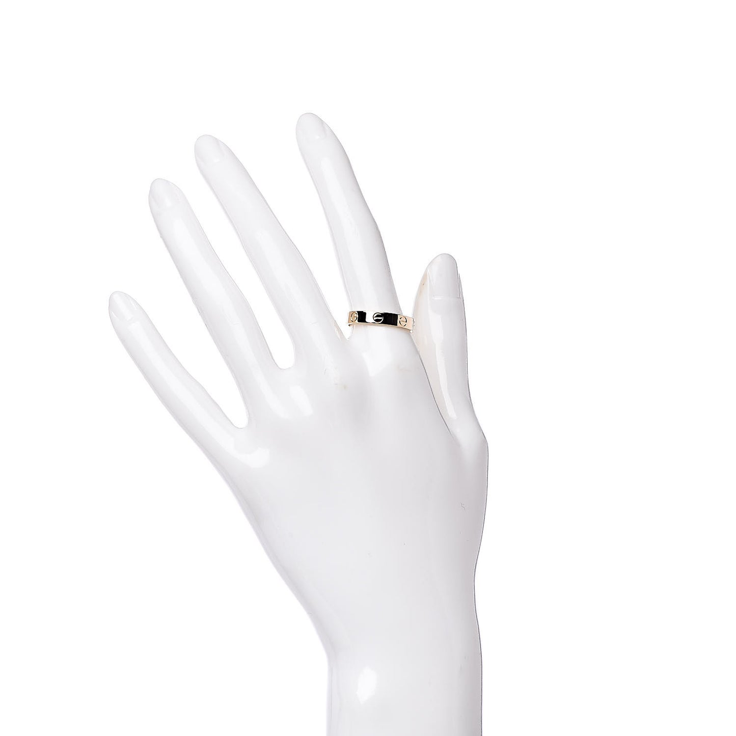 18K Yellow Gold 3.5mm LOVE Wedding Band Ring 56 7.5