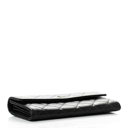 Chanel Caviar Quilted Large Flap Wallet Black 4 of 9
