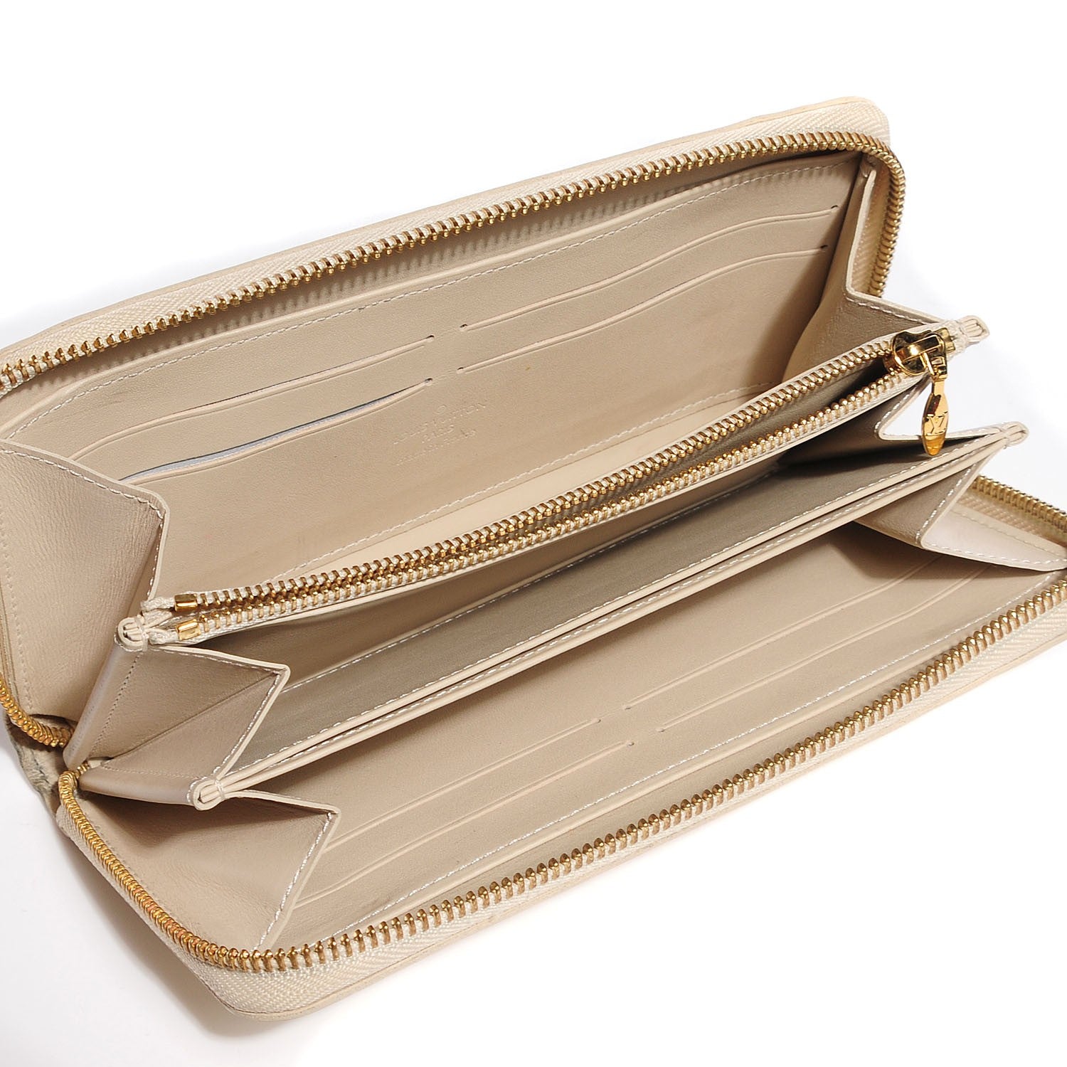 Louis Vuitton Vernis Zippy Wallet Blanc Corail 5 of 8