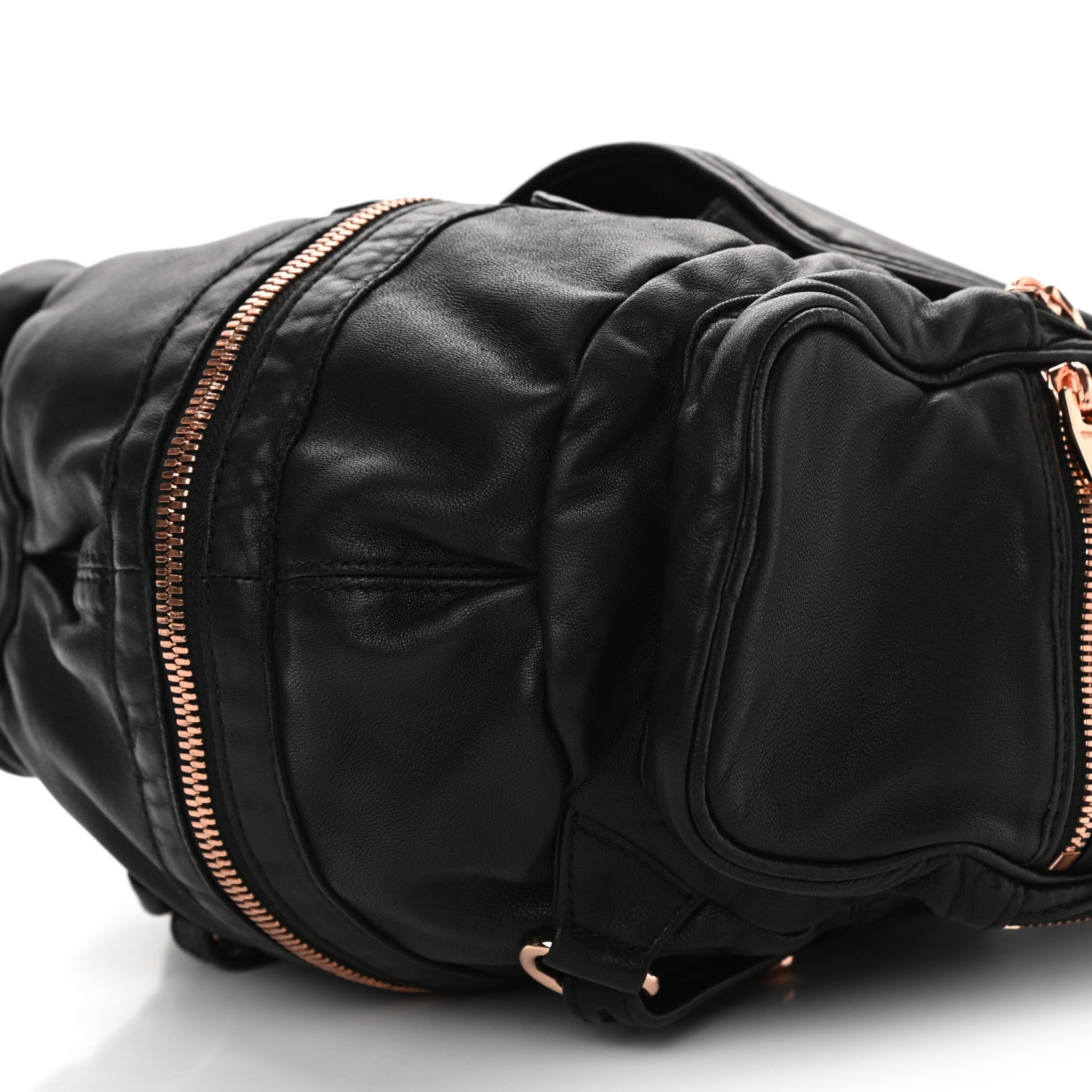 Alexander Wang Lambskin Marti Backpack Washed Black Rose Gold Hardware 8 of 8