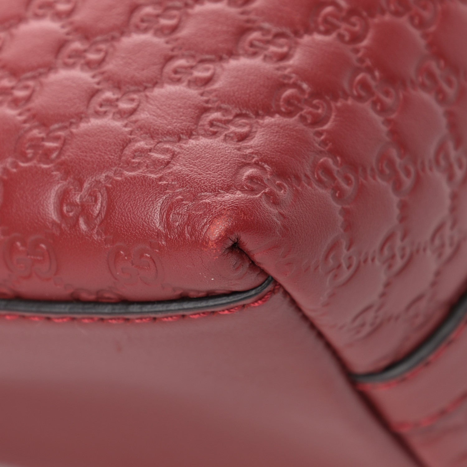 Gucci Soft Microguccissima Margaux Shoulder Bag Red 10 of 12