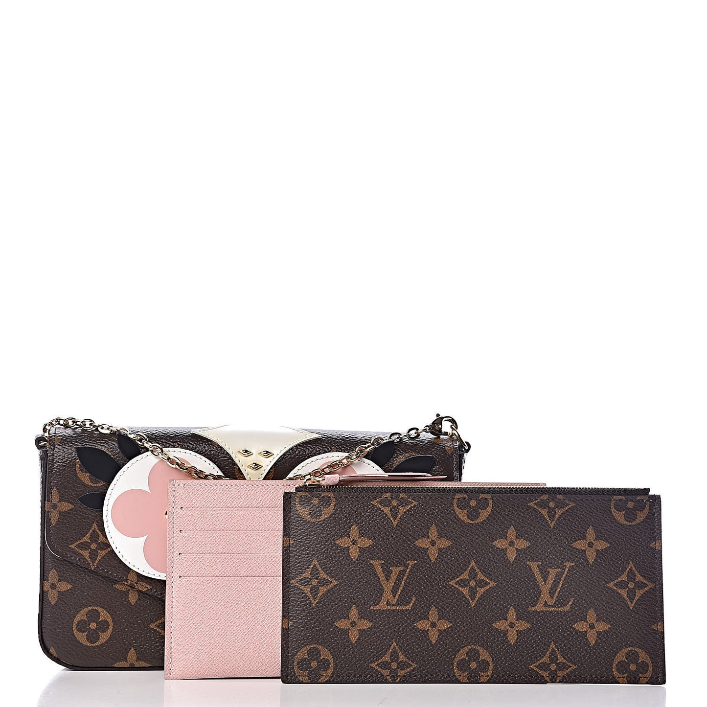 Monogram Lovely Birds Pochette Felicie Chain Wallet