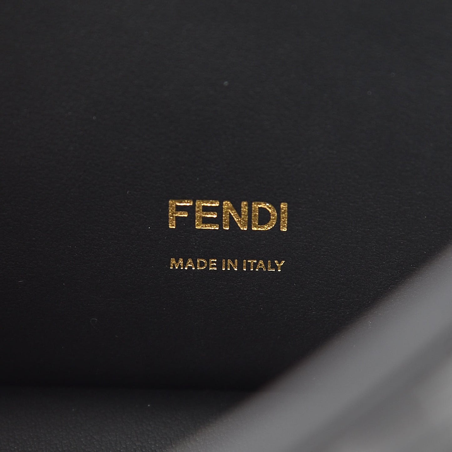 TPU FF Vitello Century F is Fendi Kan I Shoulder Bag Black