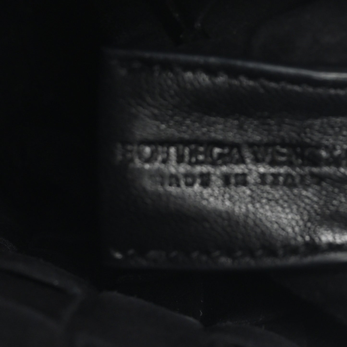 Nappa Intrecciato Mini Loop Camera Bag Black