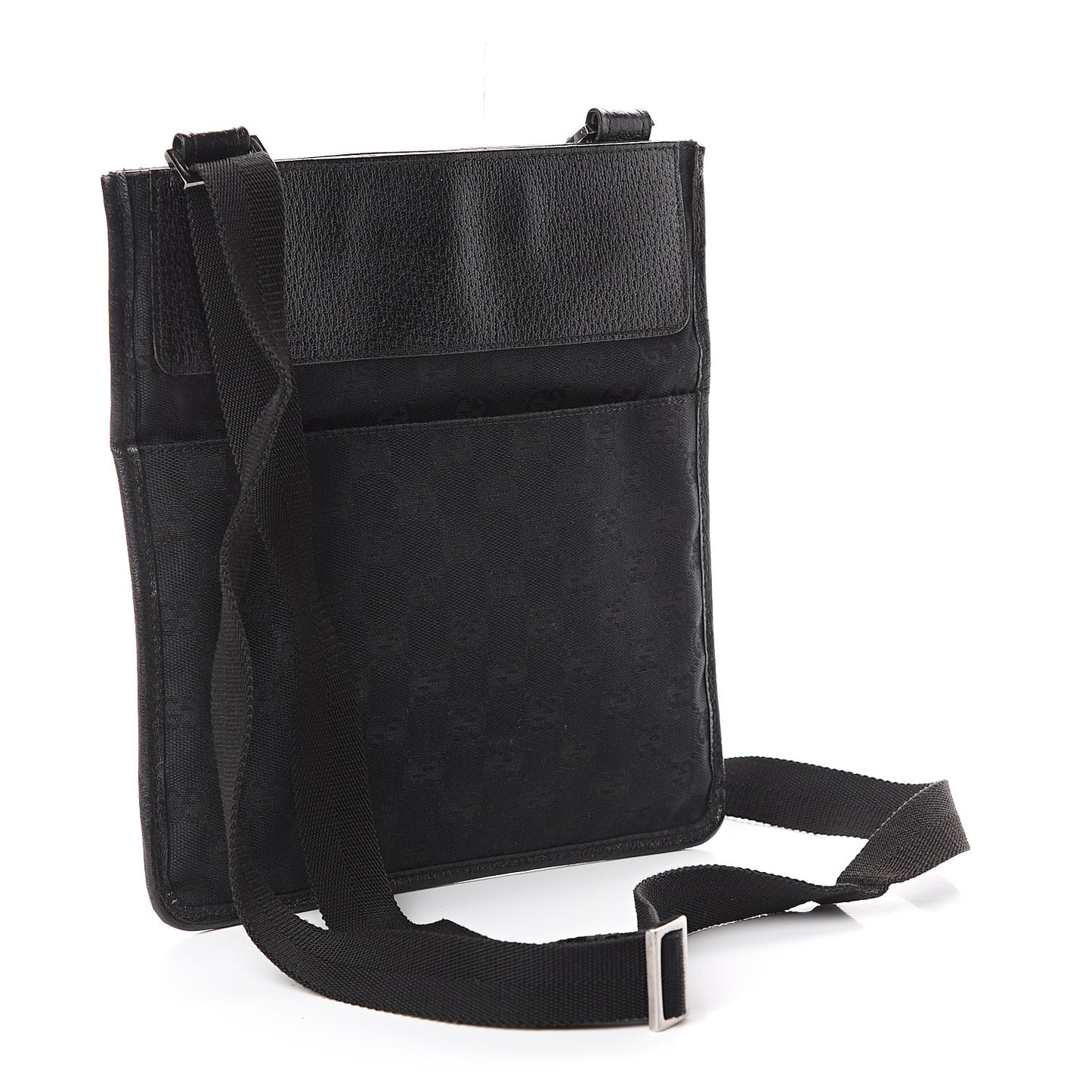 GG Monogram Messenger Crossbody Bag Black