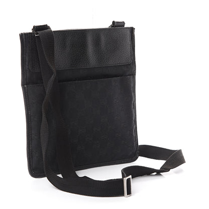 Gucci GG Monogram Messenger Crossbody Bag Black 2 of 8