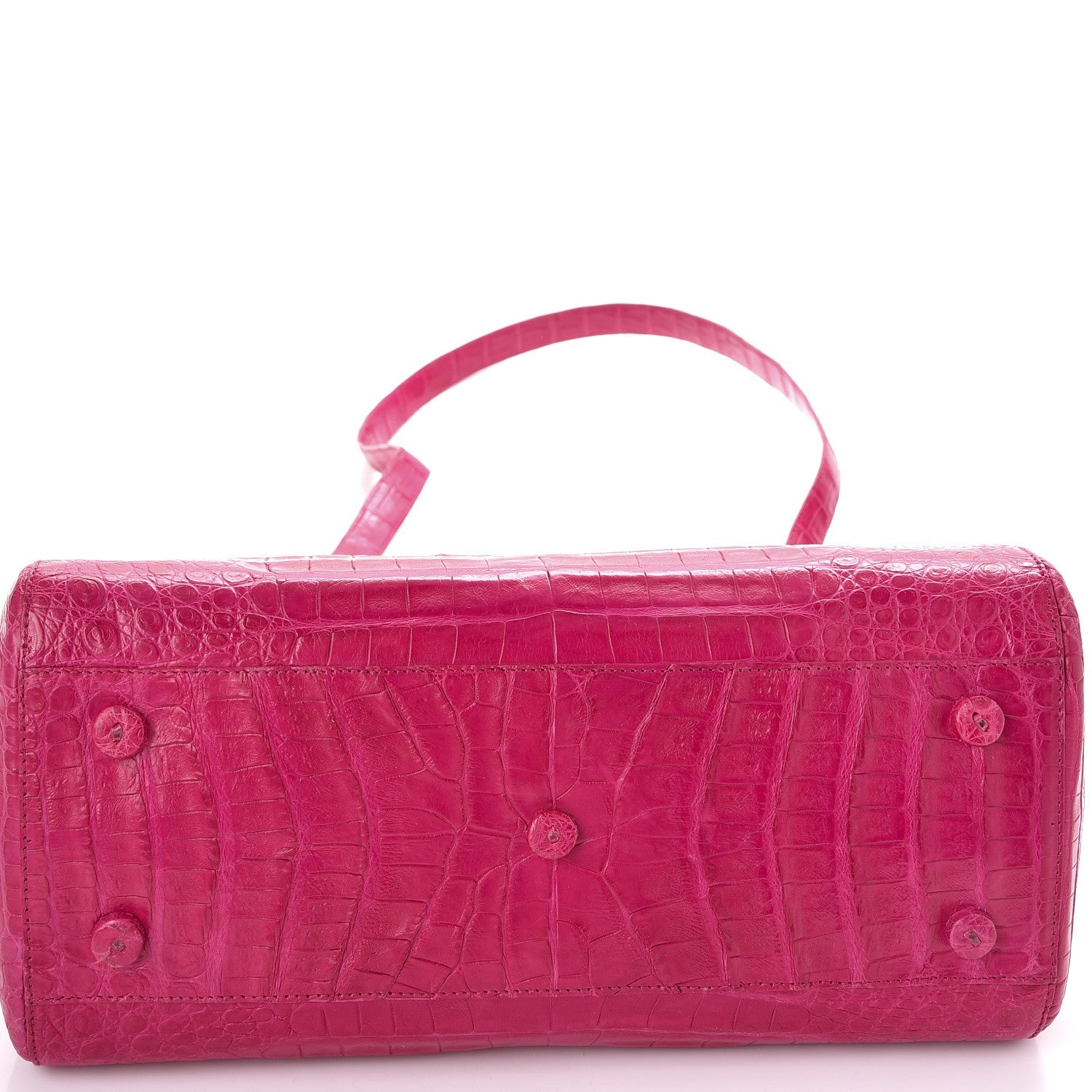 Nancy Gonzalez Crocodile Medium Satchel Fuchsia 8 of 8