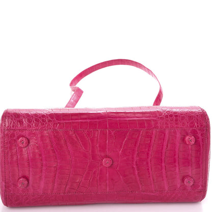 Nancy Gonzalez Crocodile Medium Satchel Fuchsia 8 of 8