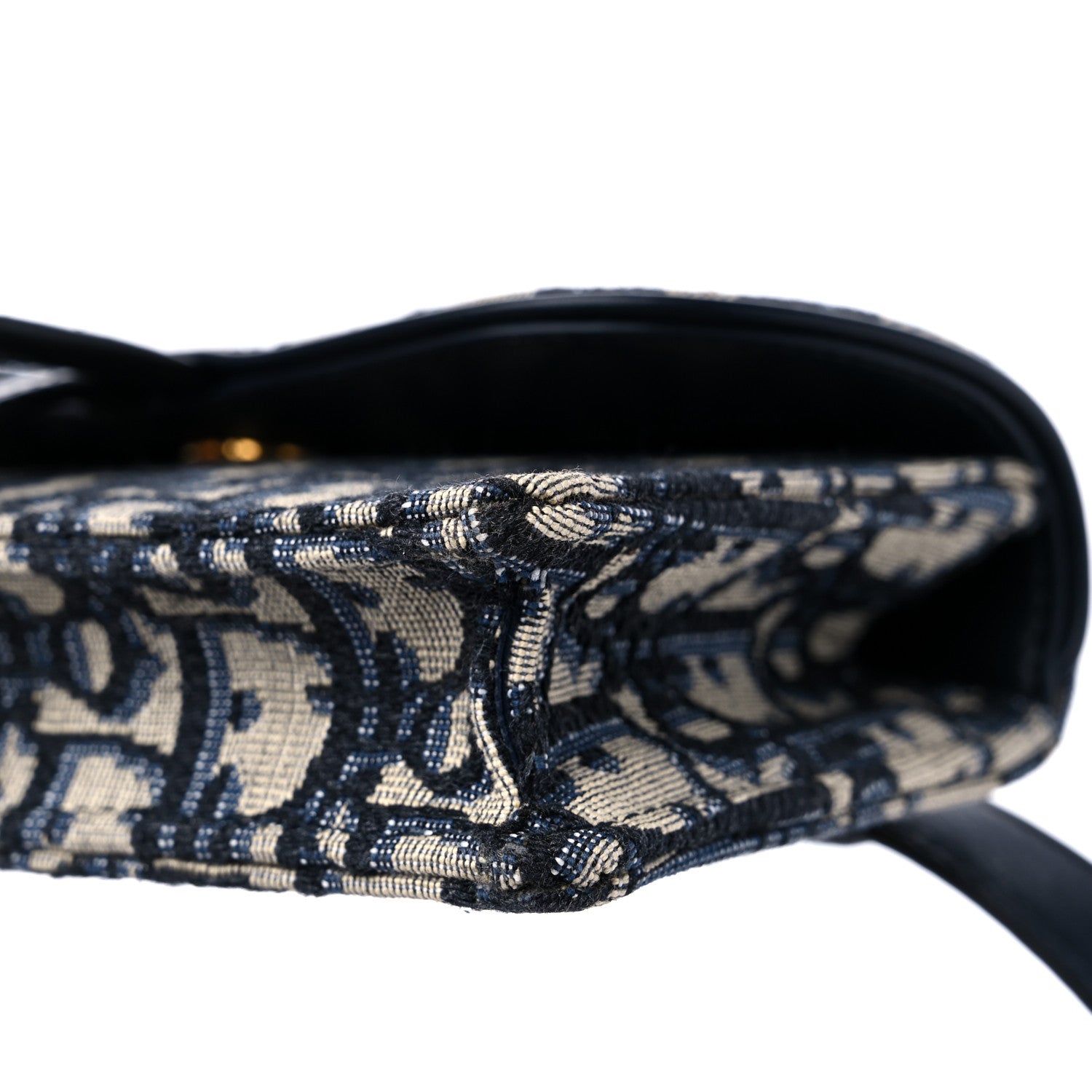 Christian Dior Oblique Saddle Belt Bag Blue 9 of 10