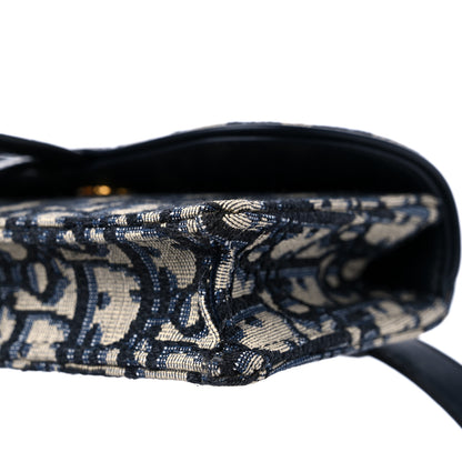 Christian Dior Oblique Saddle Belt Bag Blue 9 of 10
