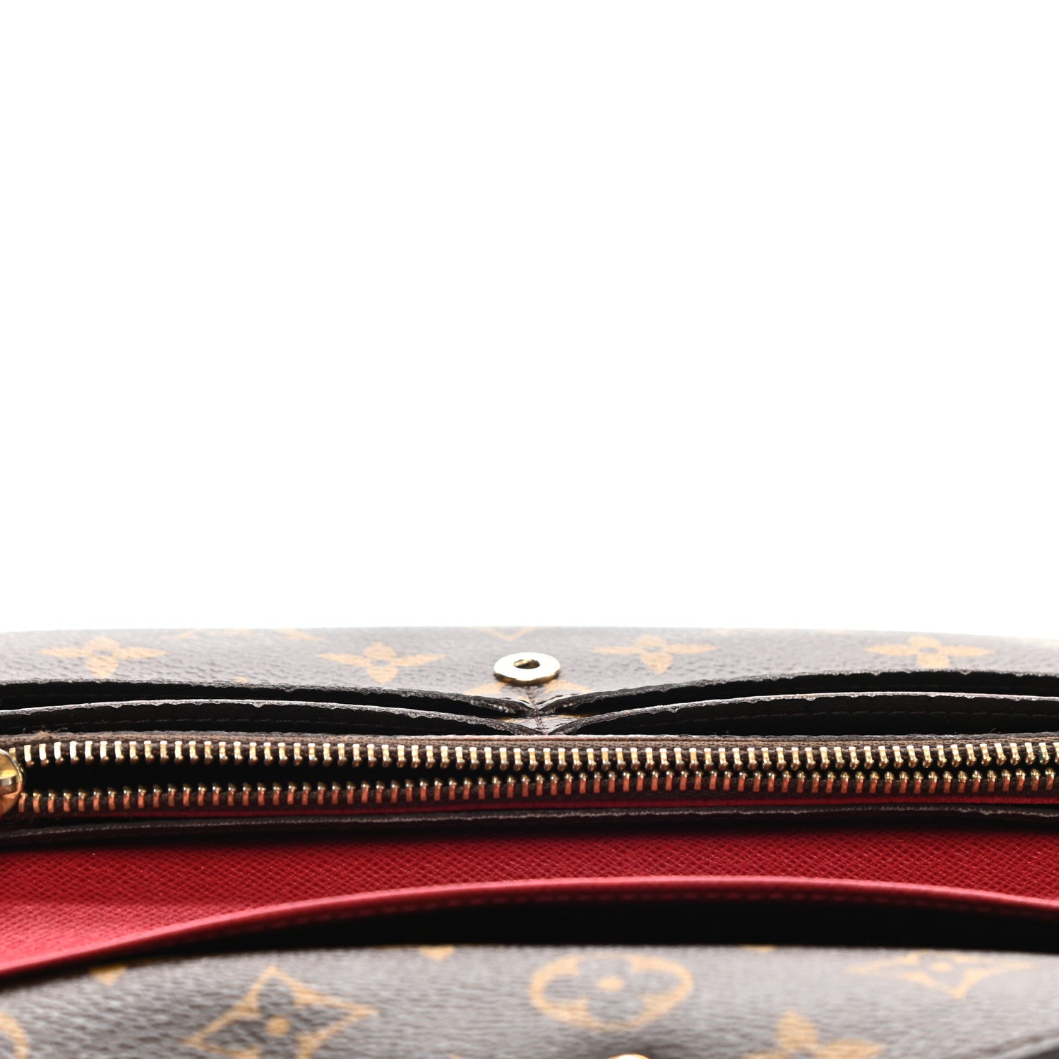 Louis Vuitton Monogram Emilie Wallet Red 8 of 10