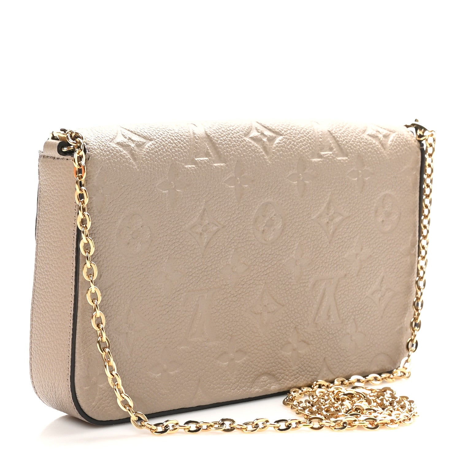 Louis Vuitton Empreinte Pochette Felicie Chain Wallet Tourterelle 2 of 9