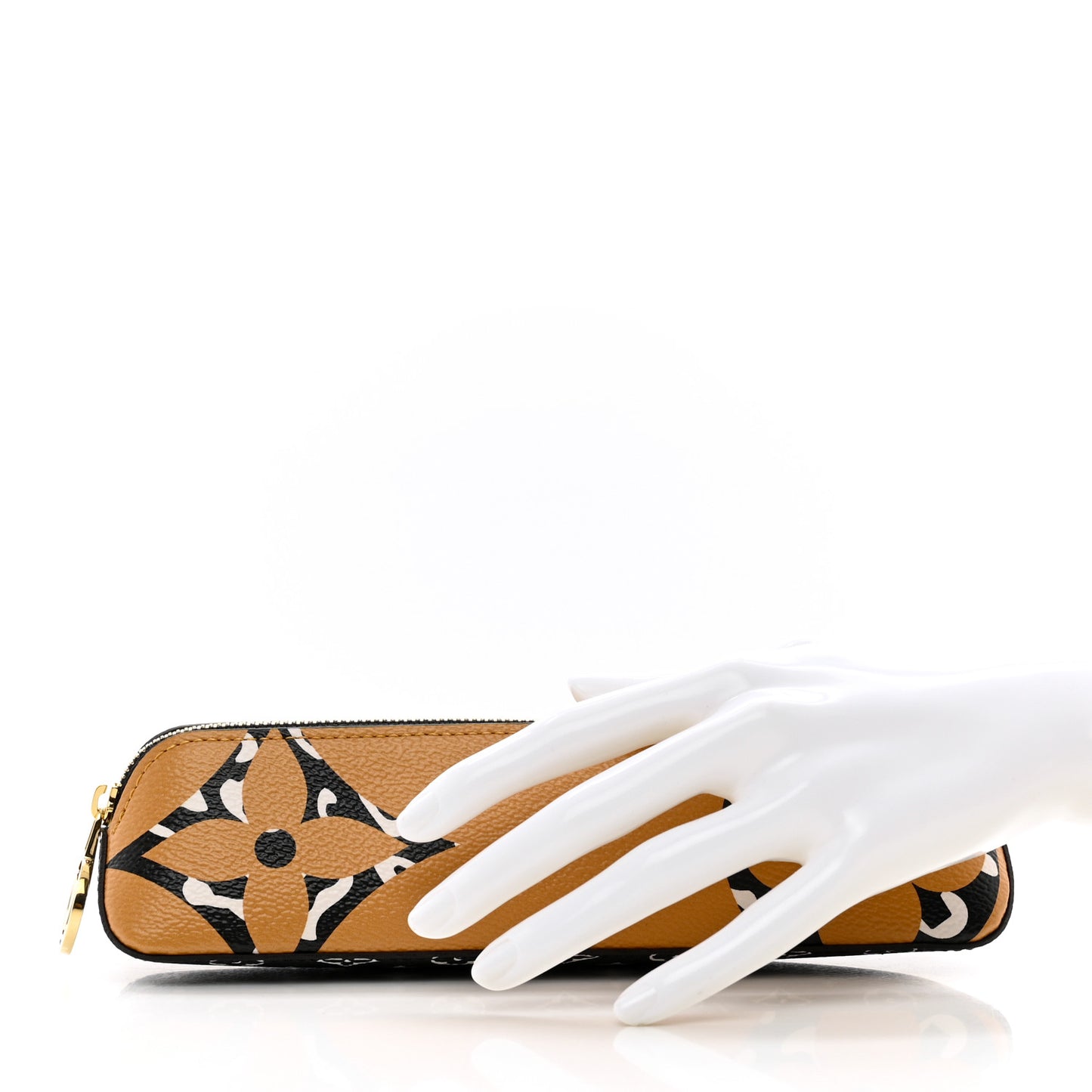 Monogram Giant Jungle Elizabeth Pencil Pouch Caramel