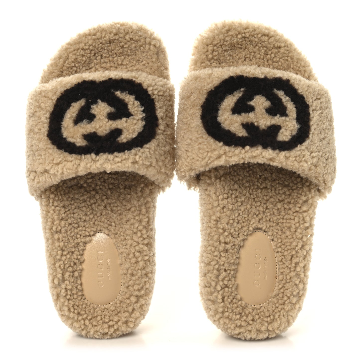 Shearling Womens Eileen Slide Sandals 38 Cocoa Butterscotch