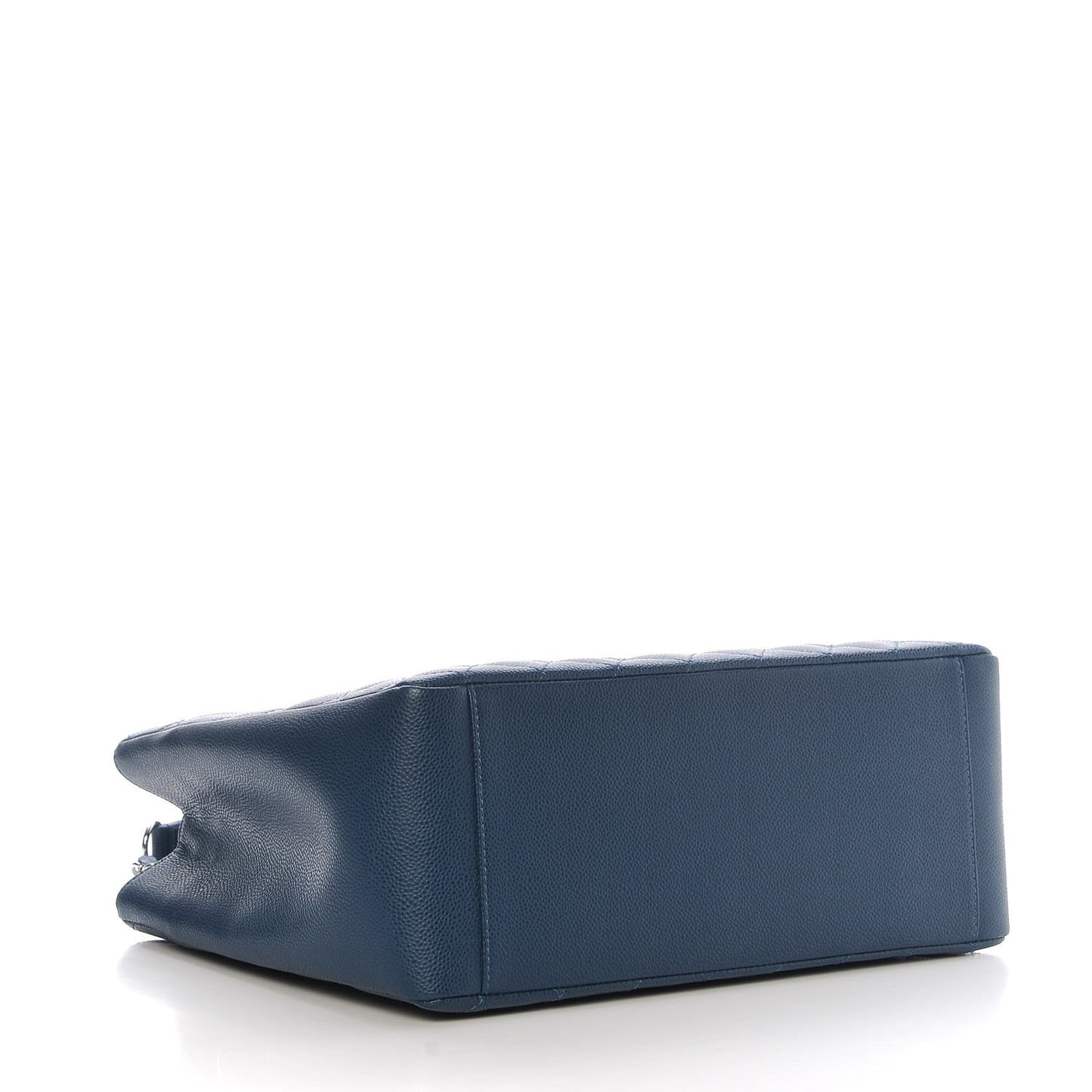 Caviar Quilted Grand Shopping Tote GST Dark Blue