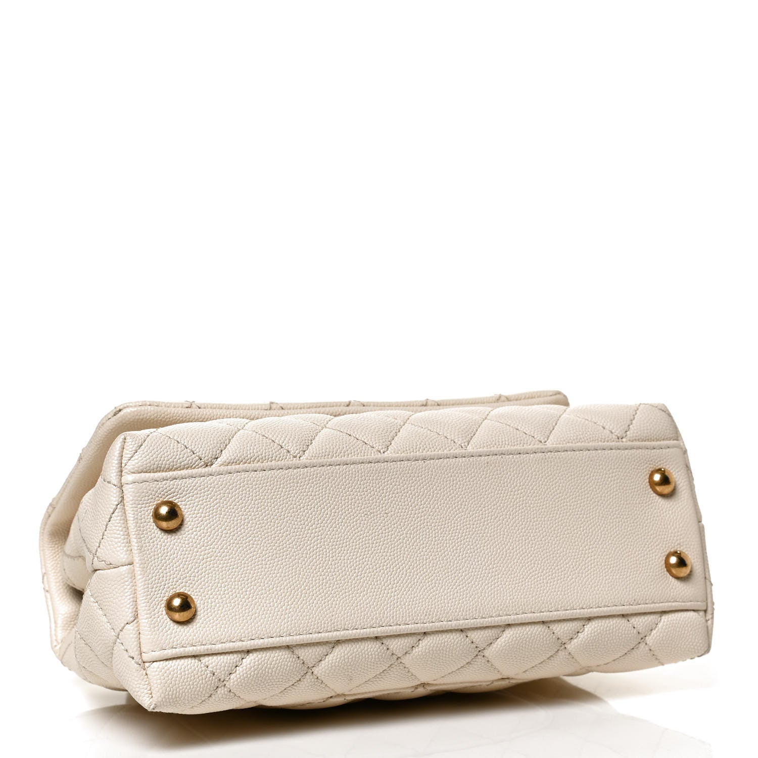 Chanel Caviar Quilted Mini Coco Handle Flap Light Beige 3 of 9