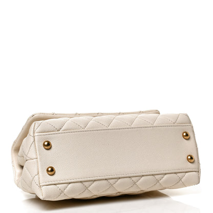 Chanel Caviar Quilted Mini Coco Handle Flap Light Beige 3 of 9