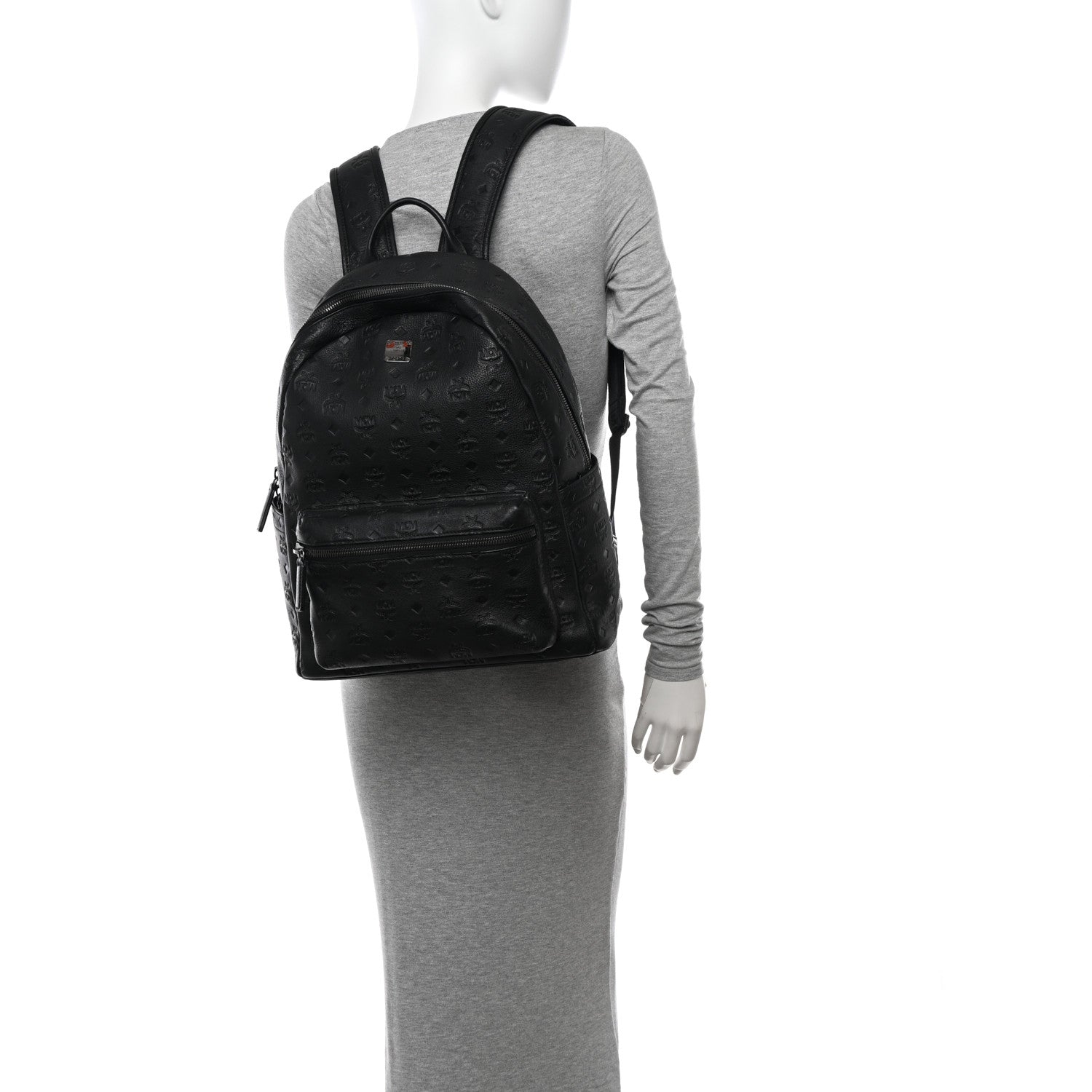 MCM Calfskin Ottomar Stark Backpack Black 2 of 11