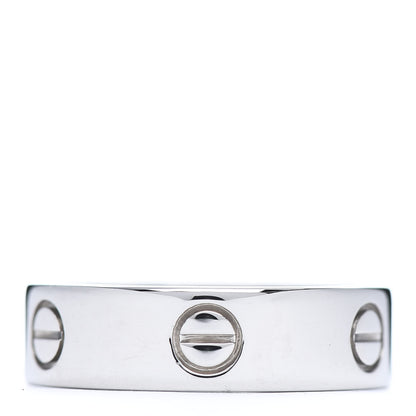 Cartier 18K White Gold 6mm LOVE Ring 59 8.75 1 of 6