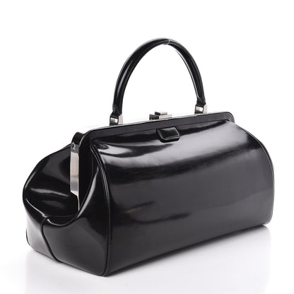 Prada Spazzolato Frame Bag Black 3 of 10