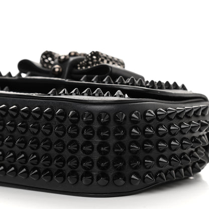 Christian Louboutin Calfskin Spikes Sweety Charity Crossbody Bag Black 9 of 13