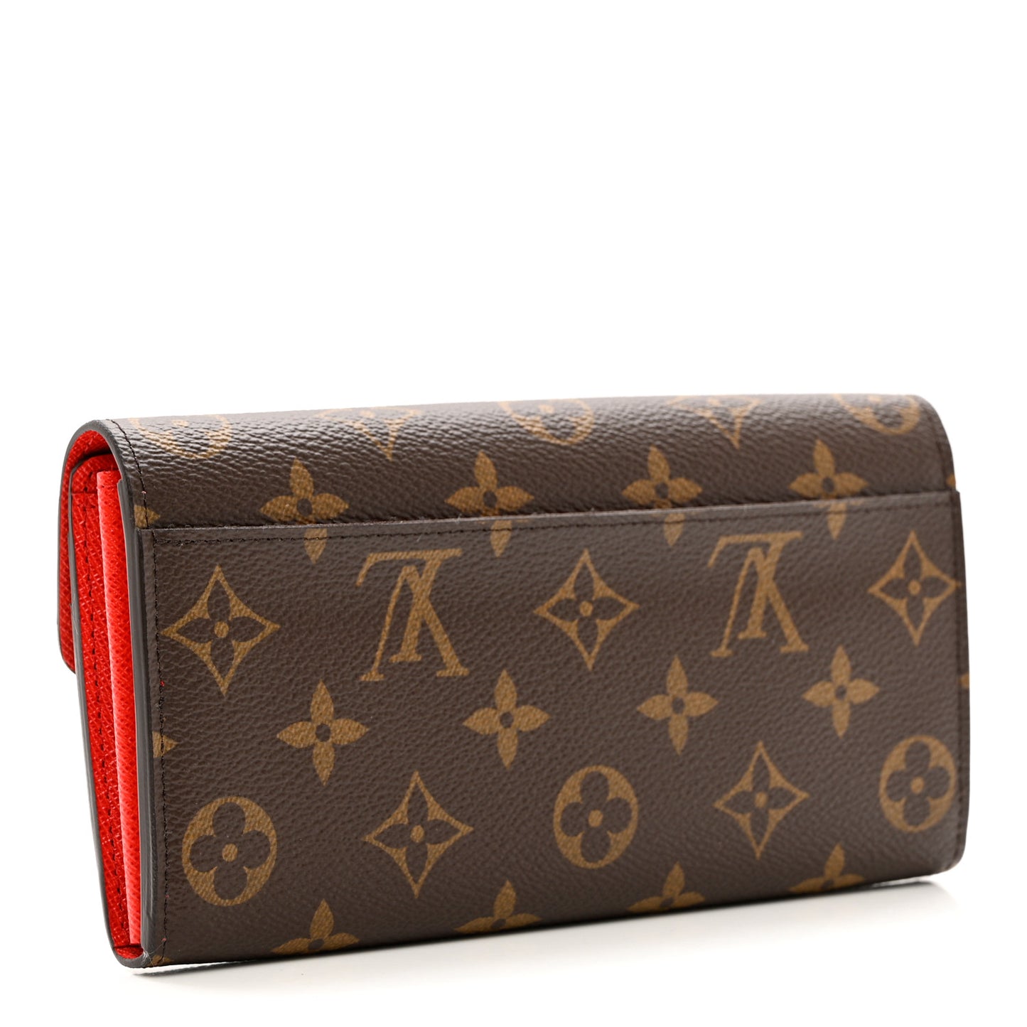 Monogram Sarah Wallet NM Coquelicot