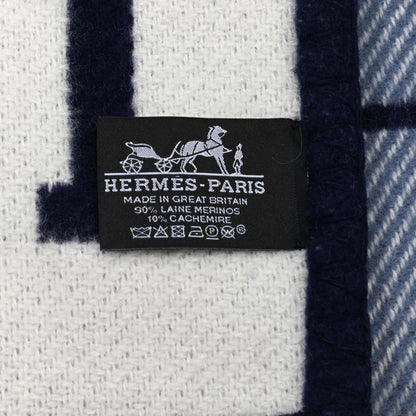 Hermes Wool Cashmere Avalon III Blanket Caban Ecru 6 of 6