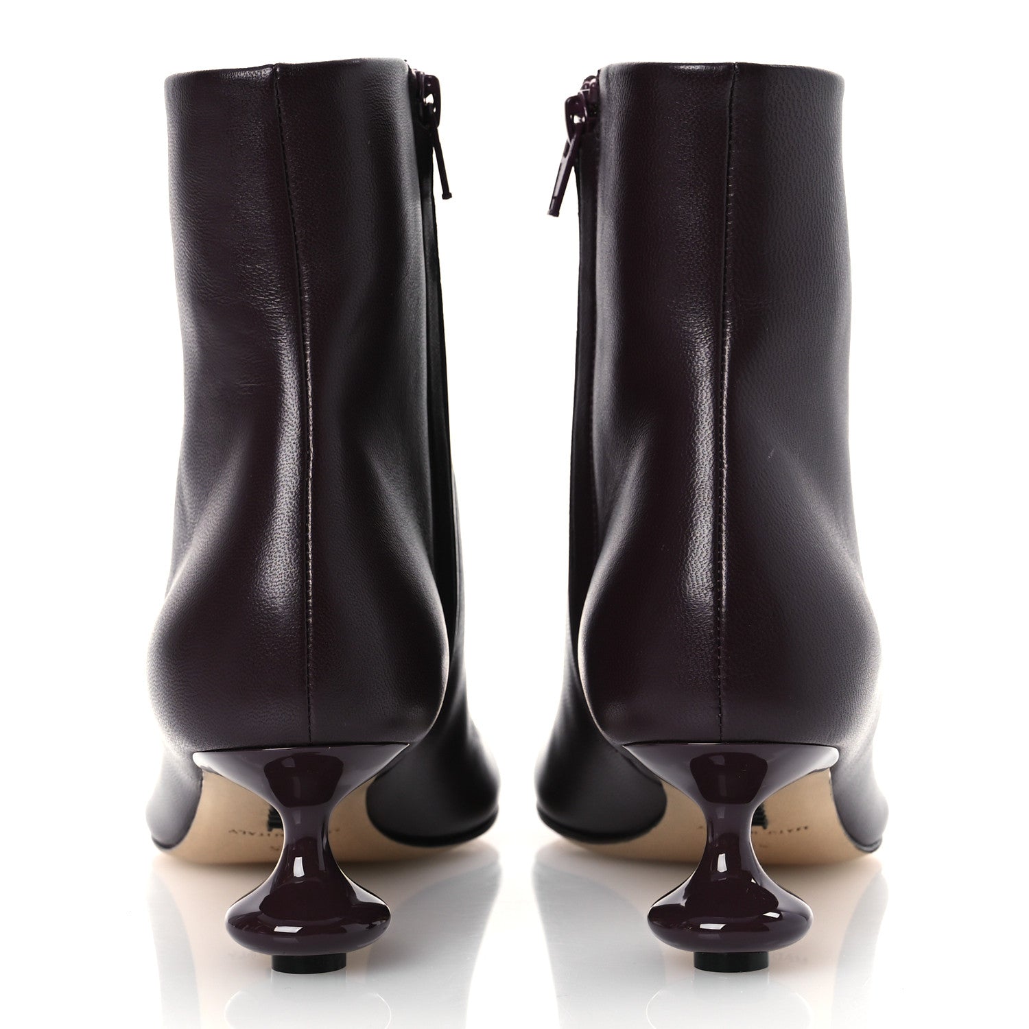 Loewe Calfskin Toy Ankle Boots 35 Burgundy 6 of 11