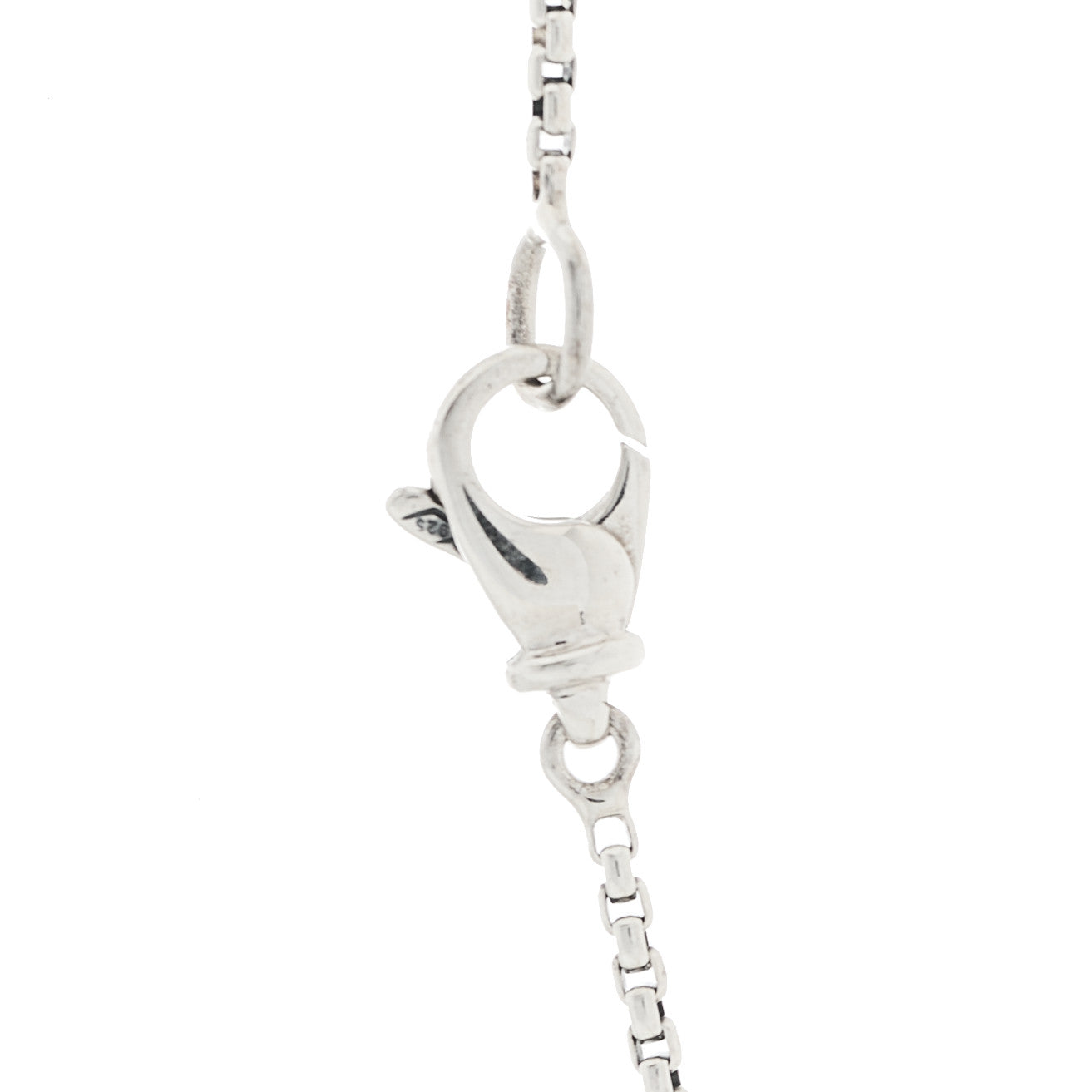 David Yurman Sterling Silver Diamond Petite Pave Heart Necklace 5 of 6