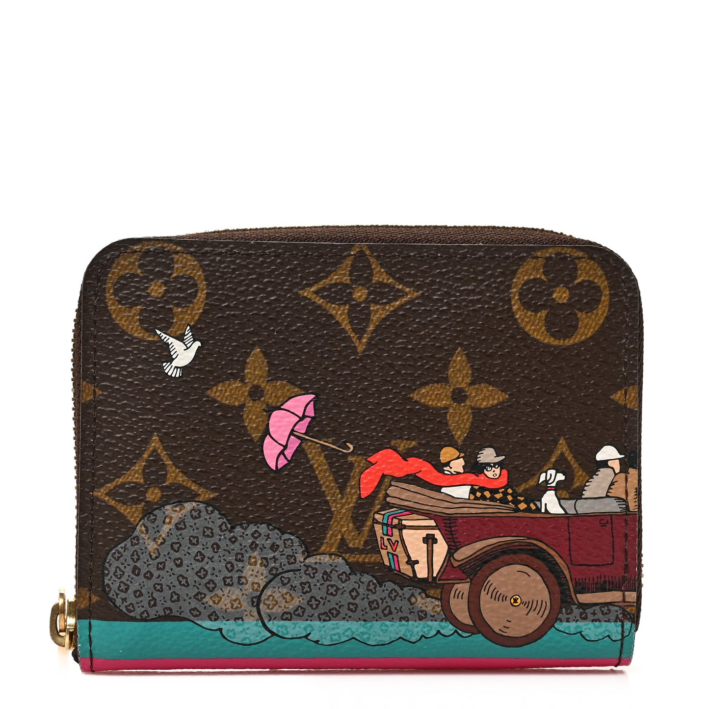 Monogram 2015 Christmas Animation Zippy Coin Purse Hibiscus