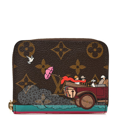 Louis Vuitton Monogram 2015 Christmas Animation Zippy Coin Purse Hibiscus 1 of 6