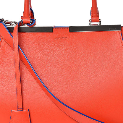 Fendi Vitello Dolce Shiny Nappa Petite 3Jours Tote Papavero 8 of 21