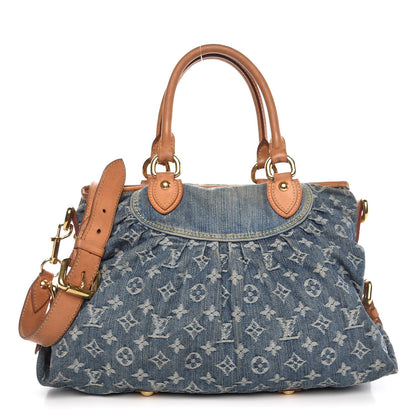 Louis Vuitton Denim Neo Cabby MM Blue 1 of 16