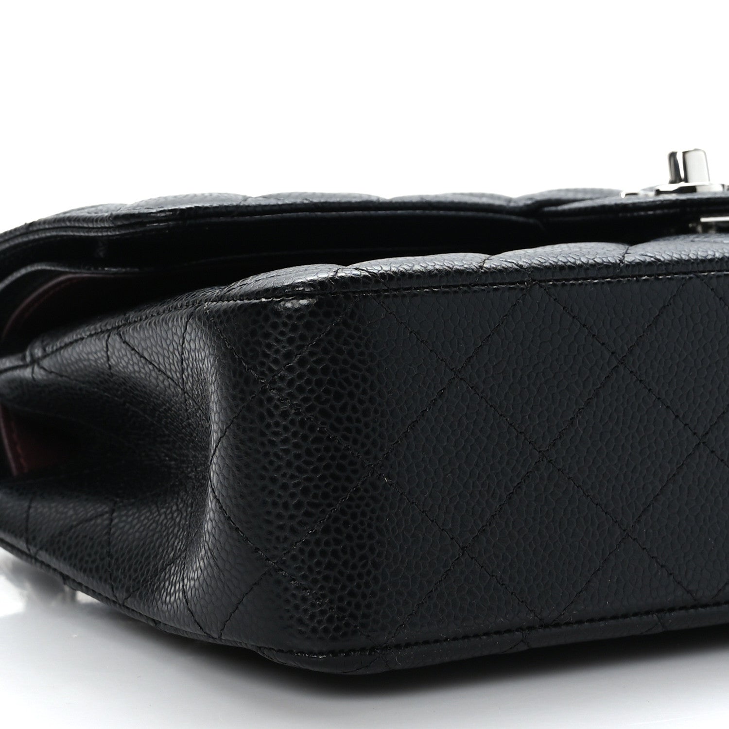 Chanel Caviar Quilted Medium Double Flap Black 8 of 9