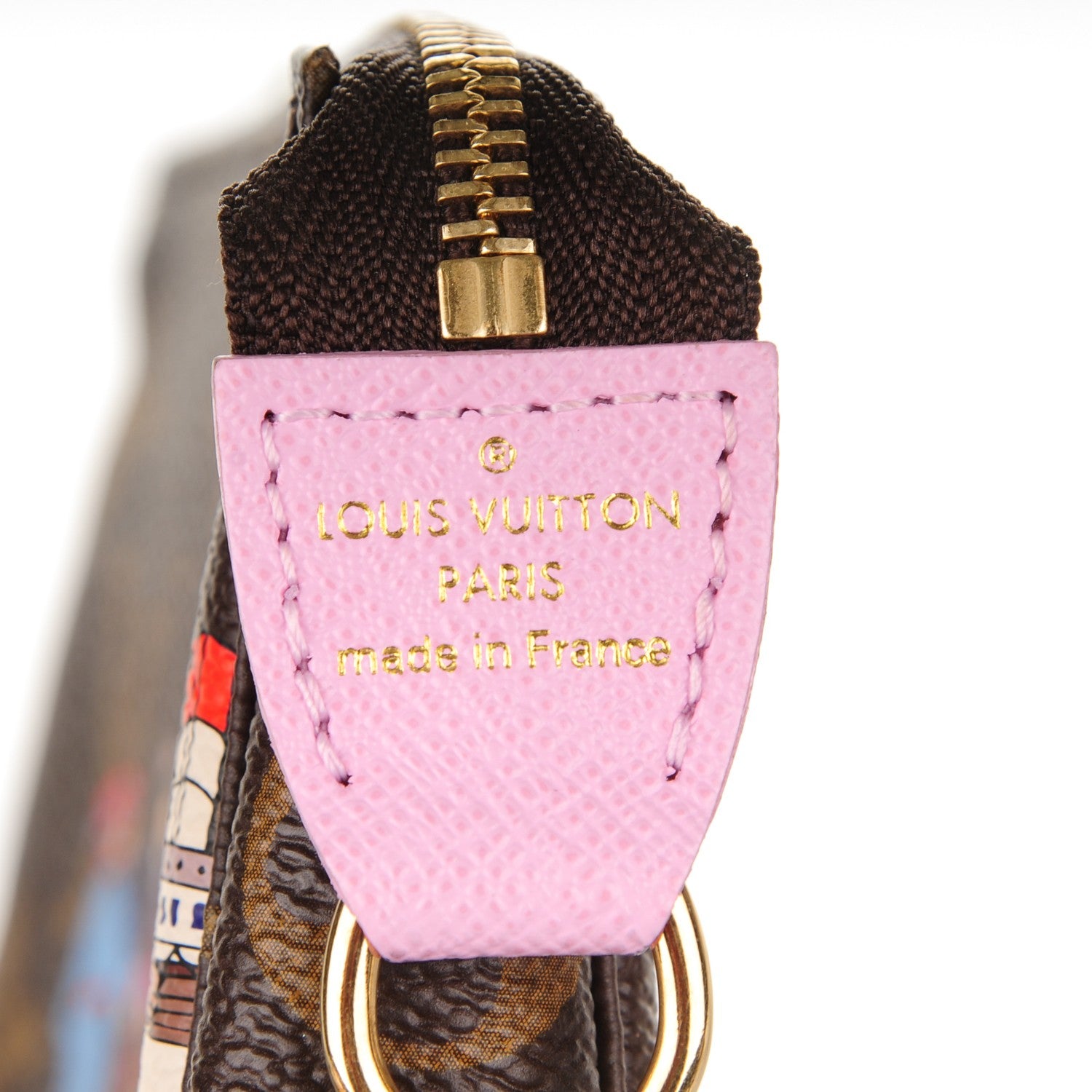Louis Vuitton Monogram 2016 Christmas Animation Mini Pochette Accessories Rose Ballerine 5 of 7