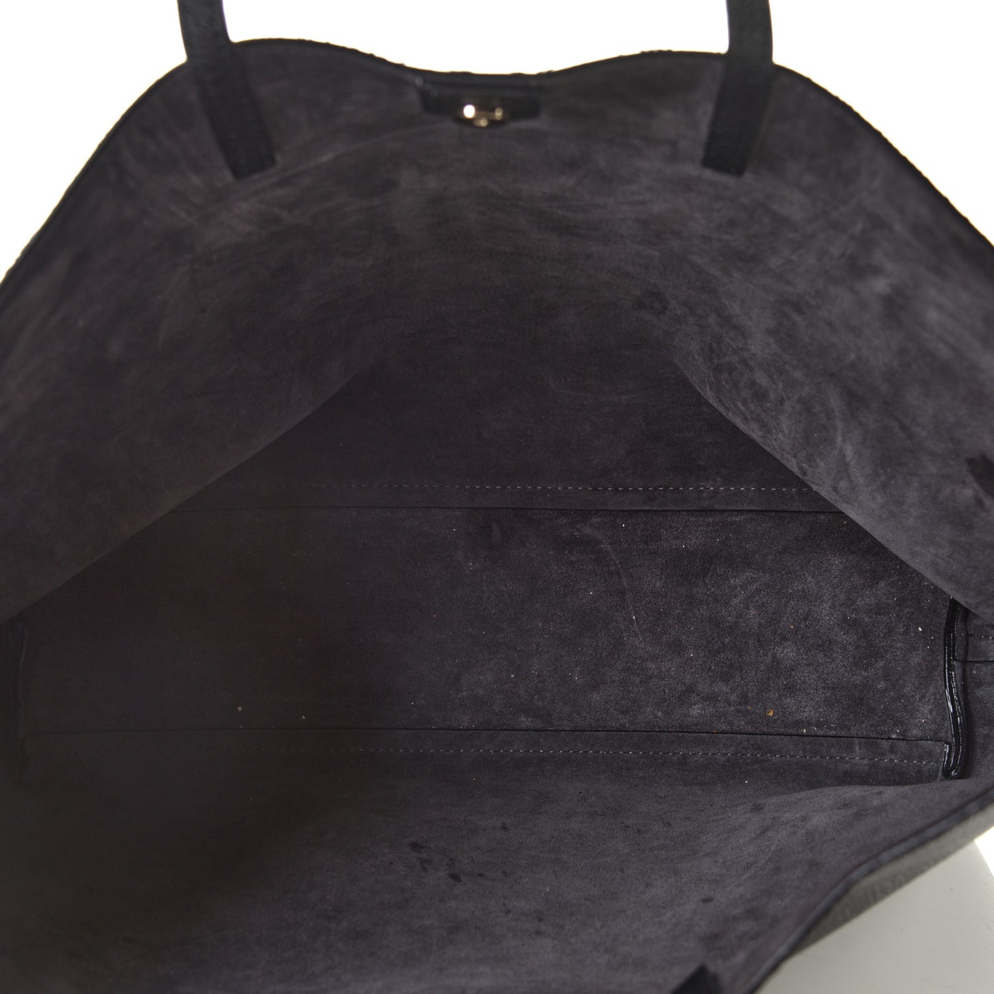 Grainy Calfskin Nine2Five East West Tote Black