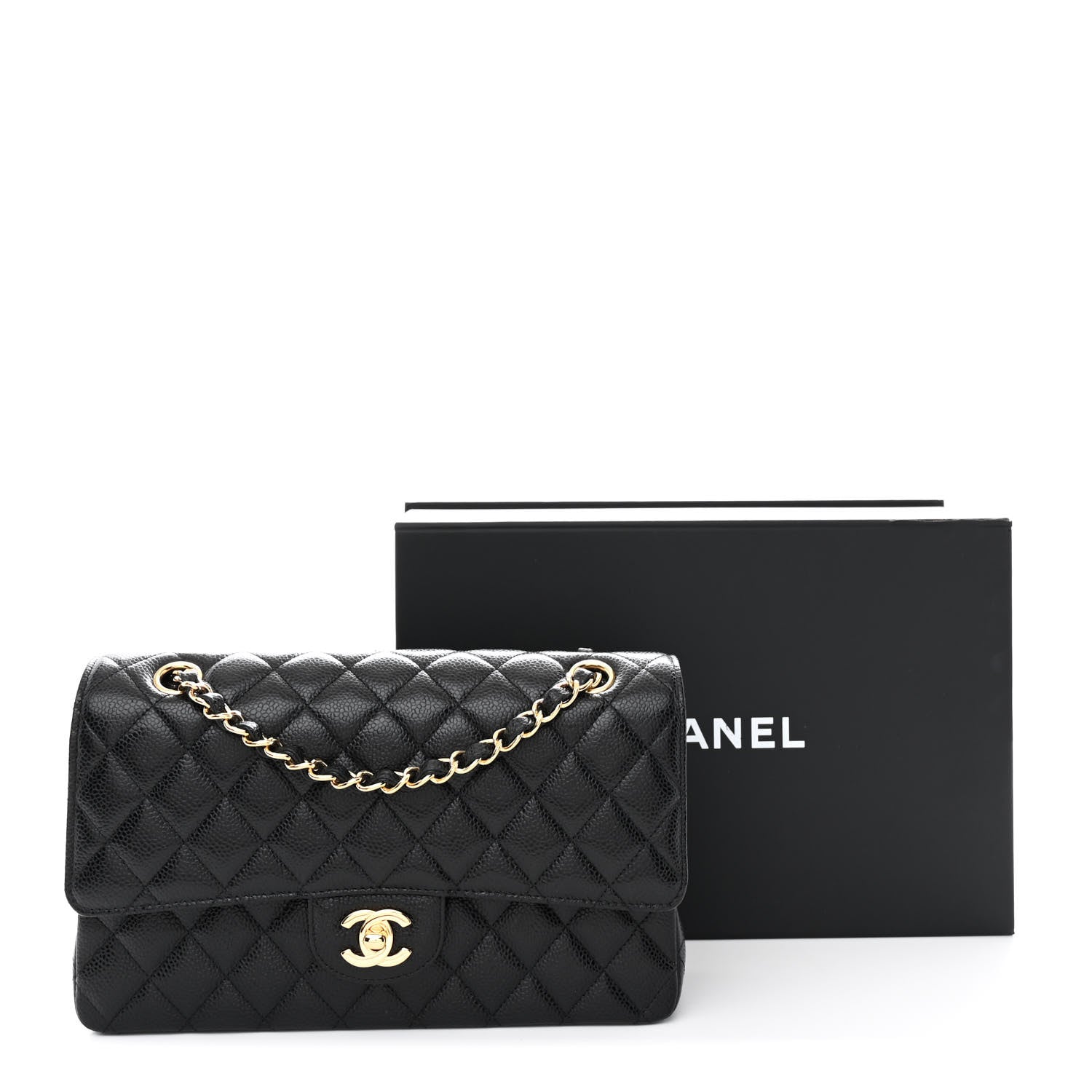 Chanel Caviar Quilted Medium Double Flap Black 11 of 11