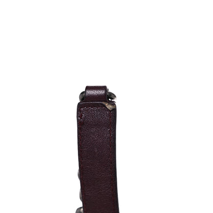 Saint Laurent Sheepskin Matelasse Chevron Large Monogram Satchel Amaranto 22 of 24