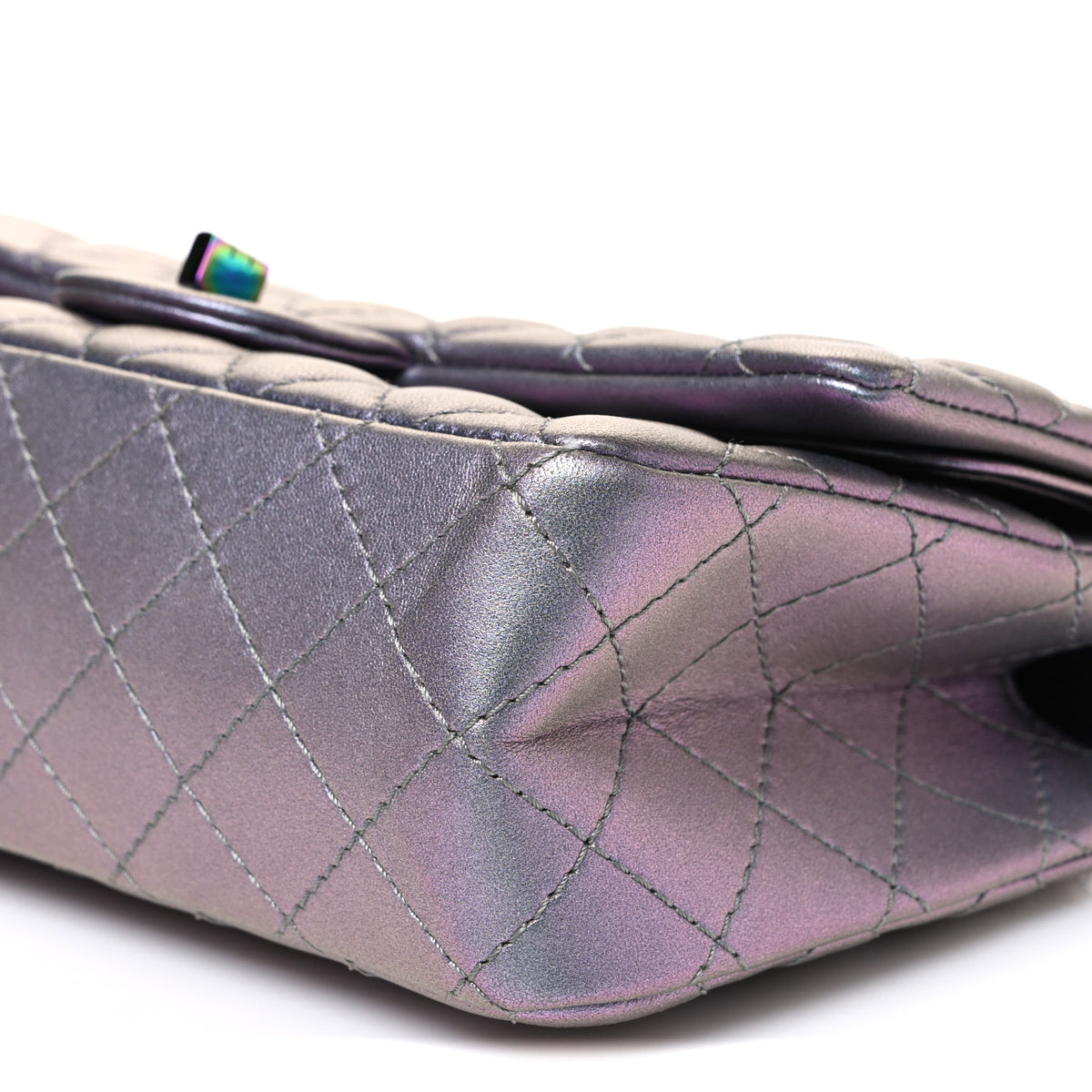 Chanel Iridescent Lambskin Quilted 2.55 Reissue 225 Flap Light Purple 10 of 11