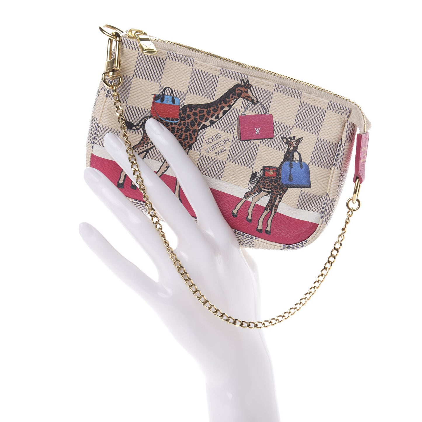 Damier Azur 2017 Christmas Animation Mini Pochette Accessories