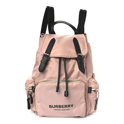 Burberry Nylon Logo Print Medium Rucksack Backpack Rose Beige 1 of 8