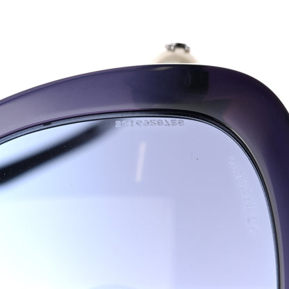 Chanel Acetate Pearl Winter Butterfly Sunglasses 5338-H-A Blue 7 of 8