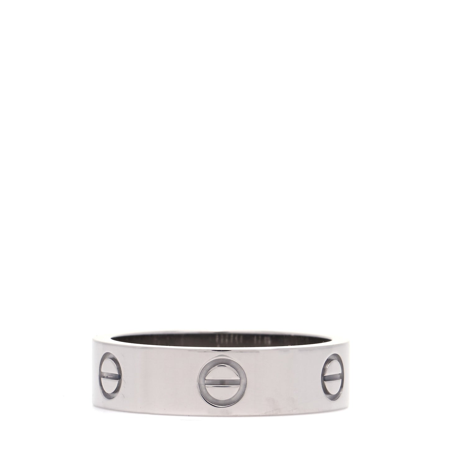 18K White Gold 5.5mm LOVE Ring 63 10.25