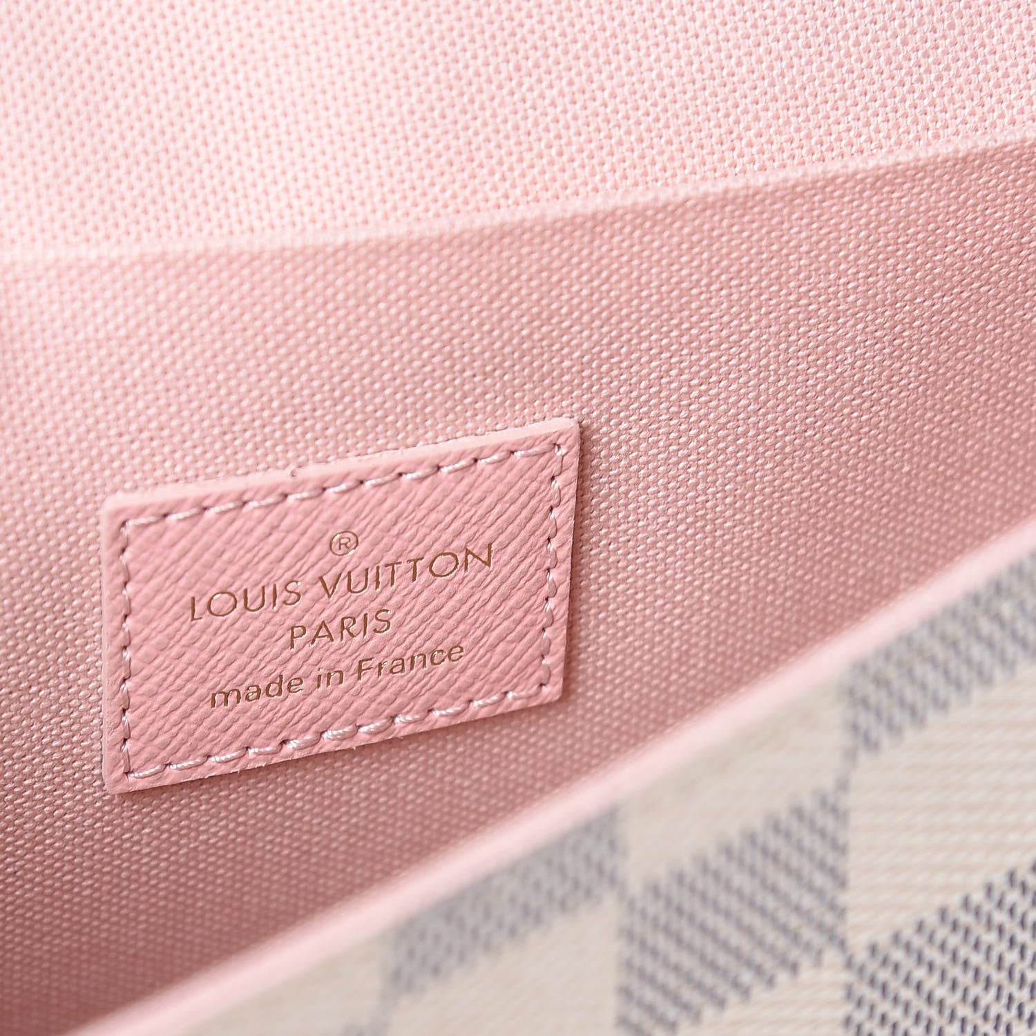Louis Vuitton Damier Azur Calfskin Pochette Felicie Eau de Rose 6 of 11