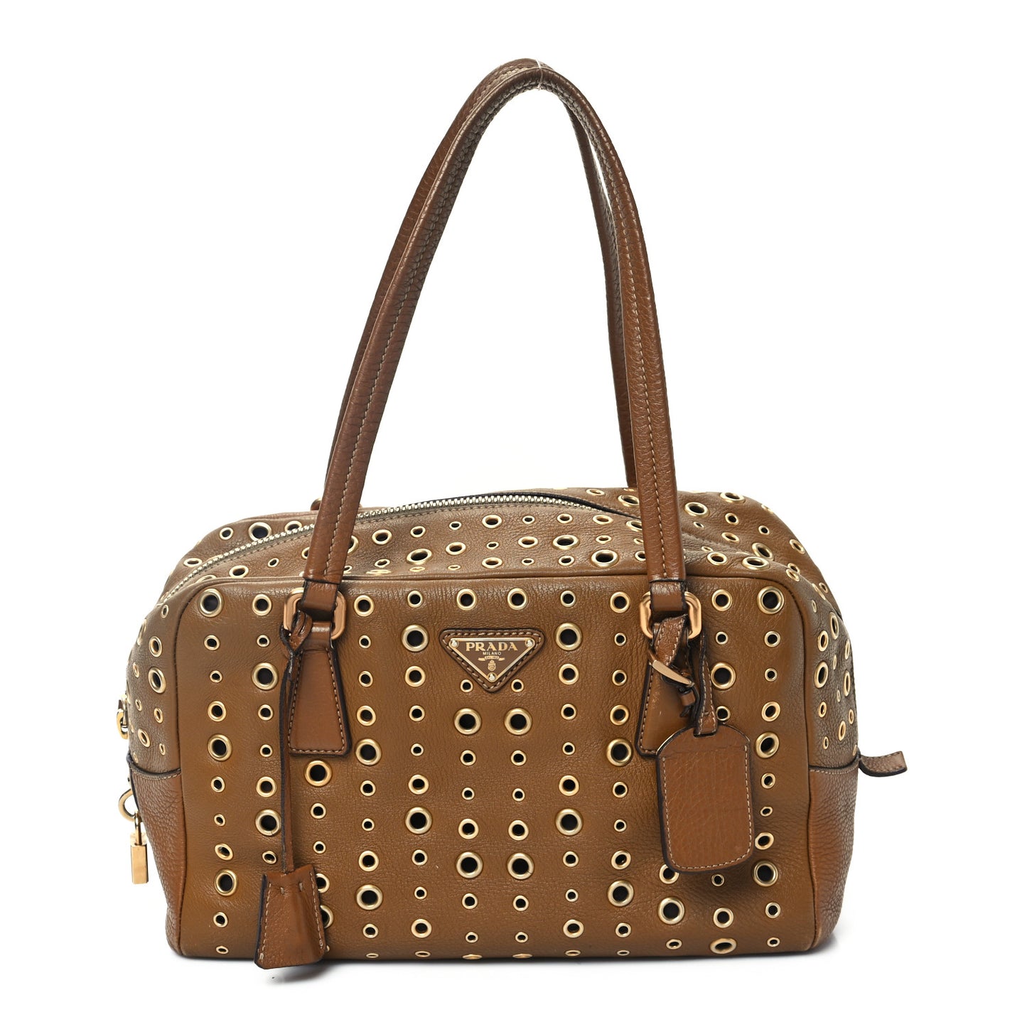 Vitello Daino Grommet Satchel Bruciato