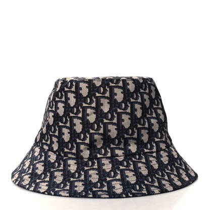 Christian Dior Oblique Reversible Teddy-D Brim Bucket Hat Blue 6 of 13