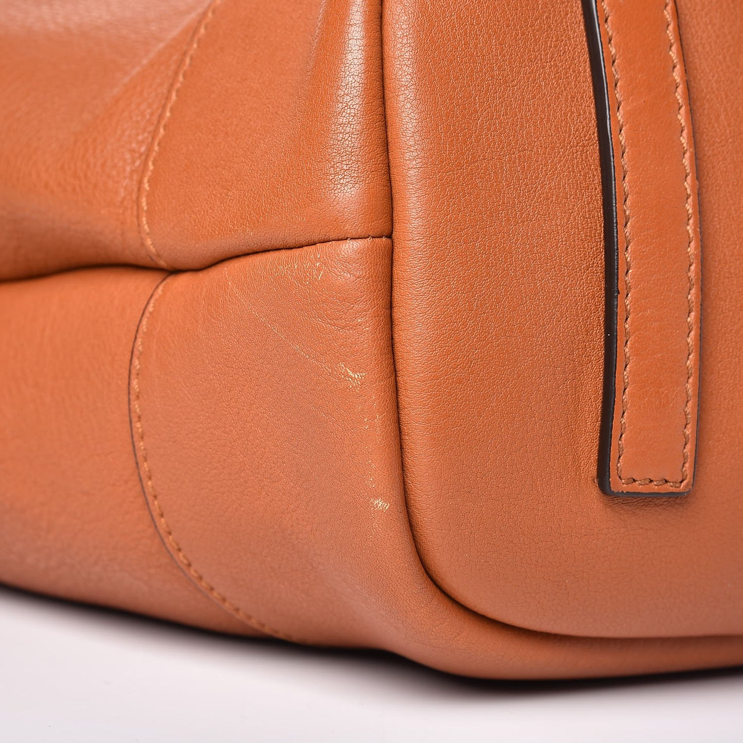 Calfskin Perforated Large Nightingale Hazel