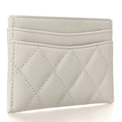 Chanel Caviar Quilted Card Holder White 3 of 10