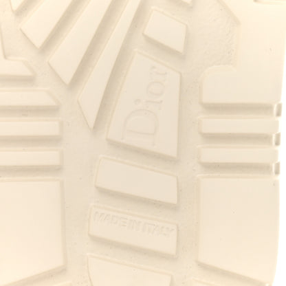 Christian Dior Laminated Crinkled Calfskin Dioract Sandals 35 Indigo Metal 7 of 12